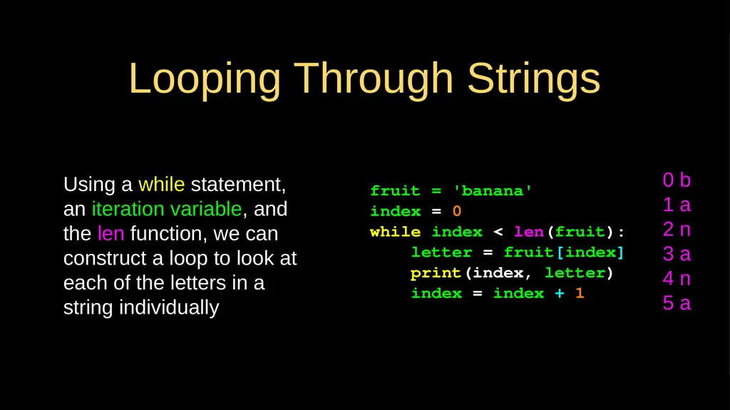 Strings Chapter 6 Python for Everybody - slide 9 of 33