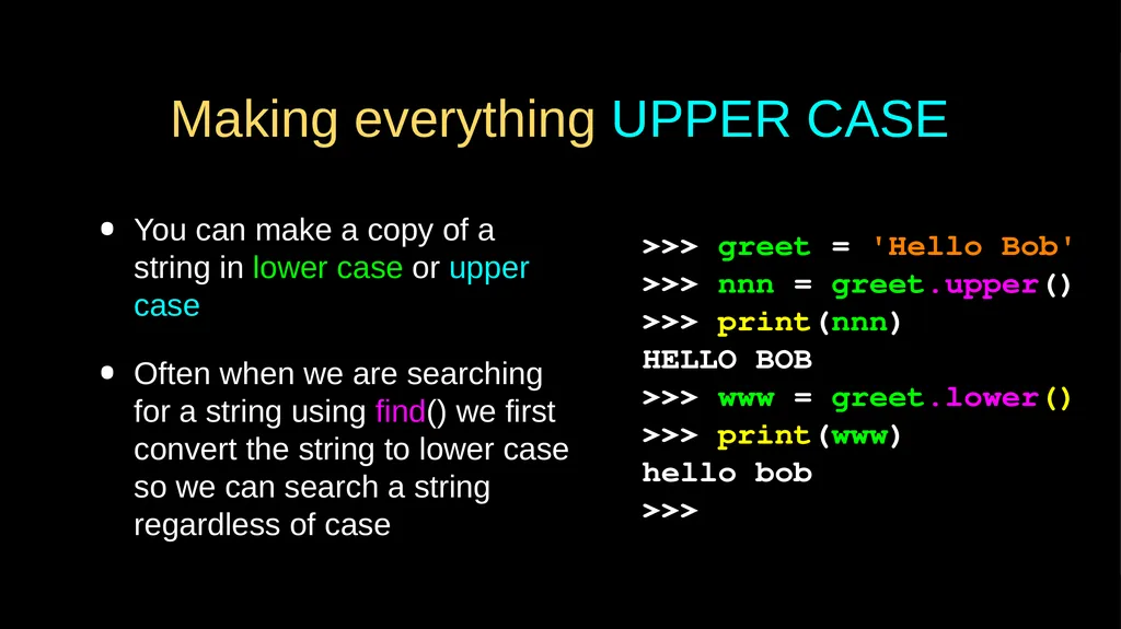Strings Chapter 6 Python for Everybody - slide 26 of 33