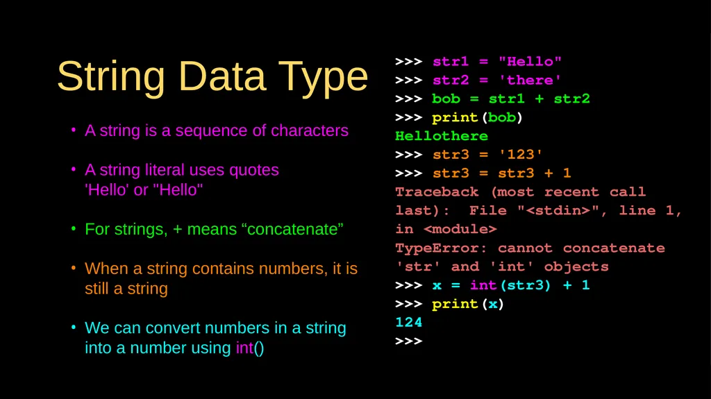 Strings Chapter 6 Python for Everybody - slide 2 of 33
