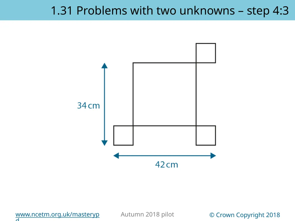 1.31 Problems with two unknowns Representations | - slide 31 of 44