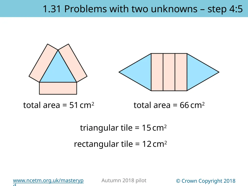 1.31 Problems with two unknowns Representations | - slide 36 of 44