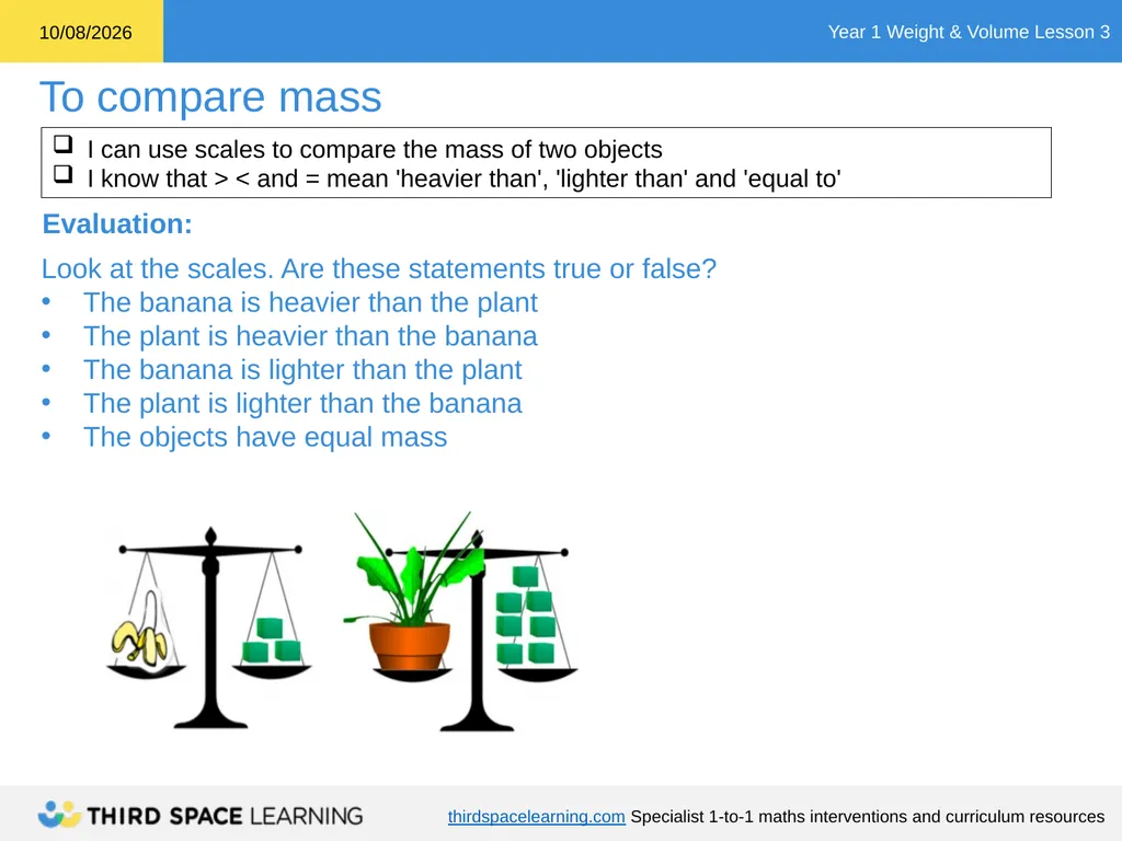 Weight & Volume Lesson 3 Ready-to-go Lesson Slides - slide 19 of 21