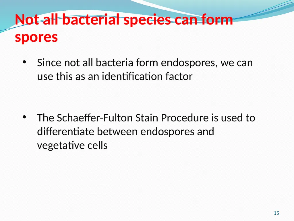 Bacterial Spores (endospore) 1- This machine named - slide 15 of 19