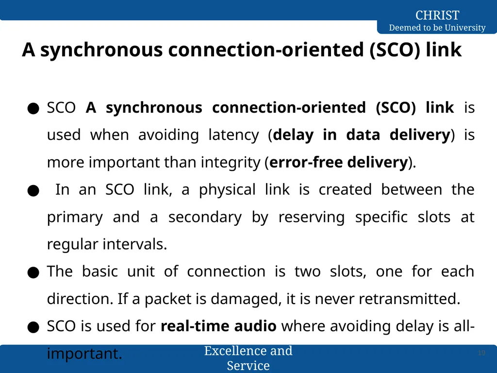 Computer Networks Bluetooth- L2CAP & Baseband - slide 19 of 27