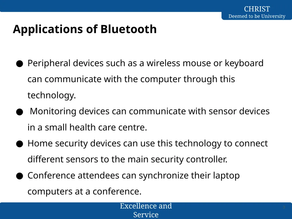 Computer Networks Bluetooth- L2CAP & Baseband - slide 3 of 27