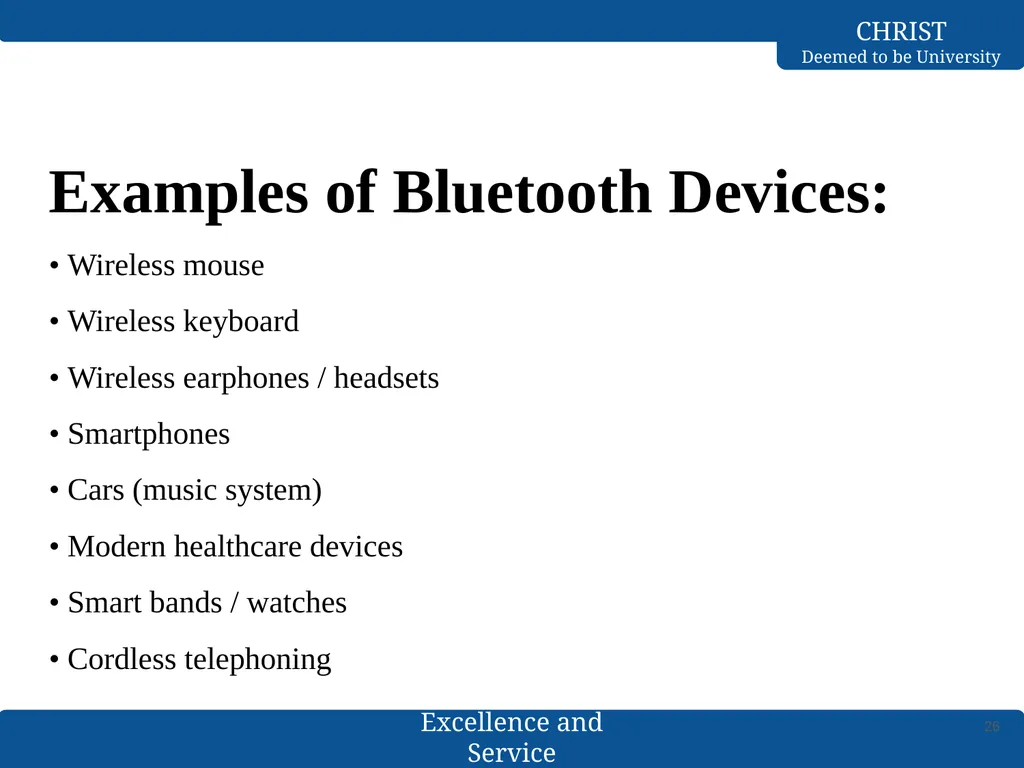 Computer Networks Bluetooth- L2CAP & Baseband - slide 26 of 27