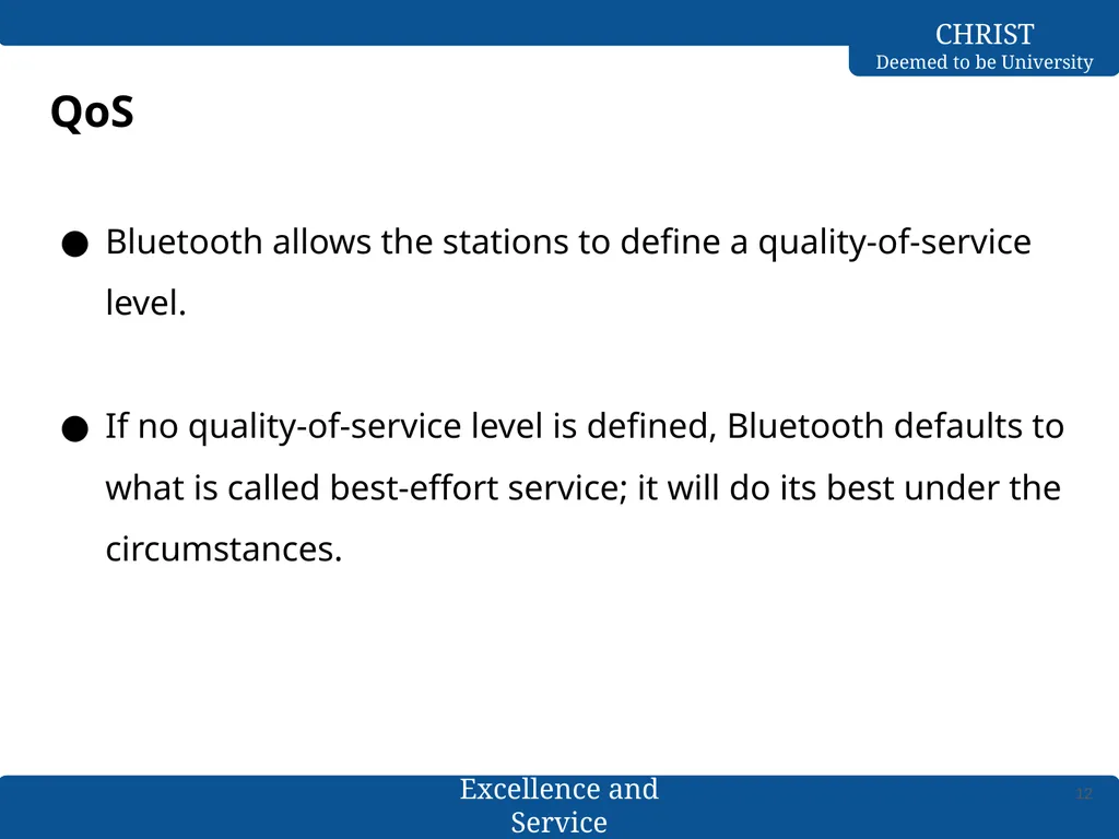 Computer Networks Bluetooth- L2CAP & Baseband - slide 12 of 27