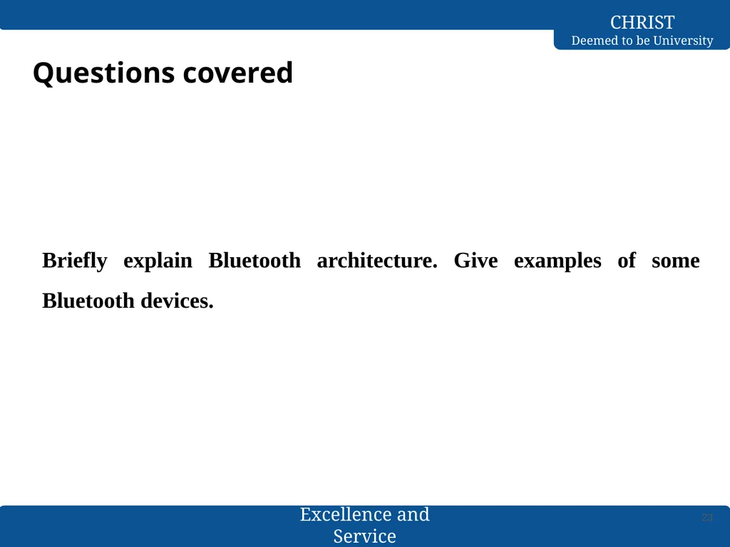 Computer Networks Bluetooth- L2CAP & Baseband - slide 23 of 27