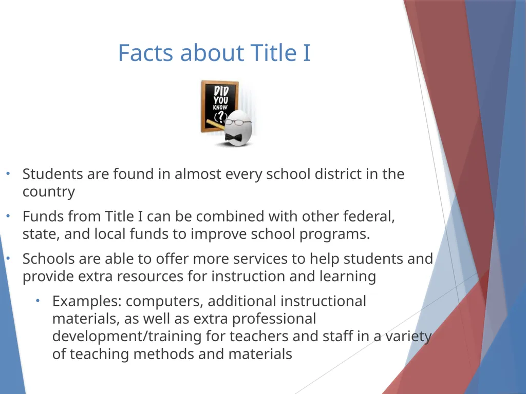 What you need to know About Title I Parent Meeting - slide 7 of 18