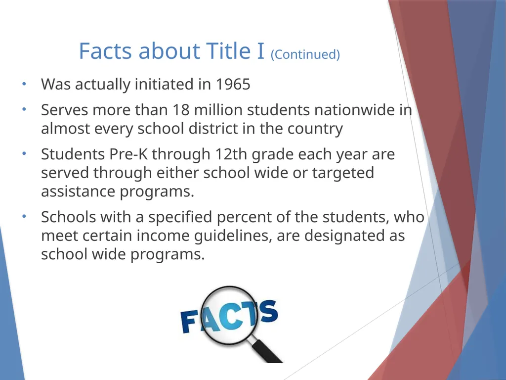 What you need to know About Title I Parent Meeting - slide 8 of 18