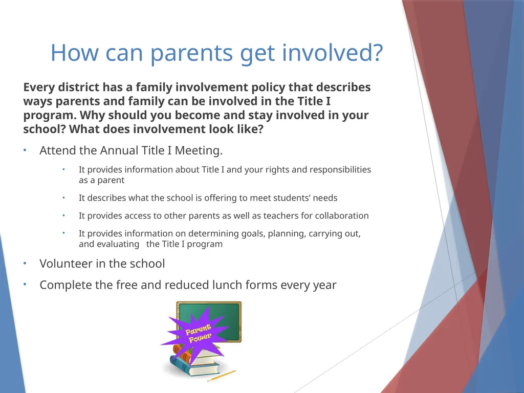 What you need to know About Title I Parent Meeting - slide 14 of 18