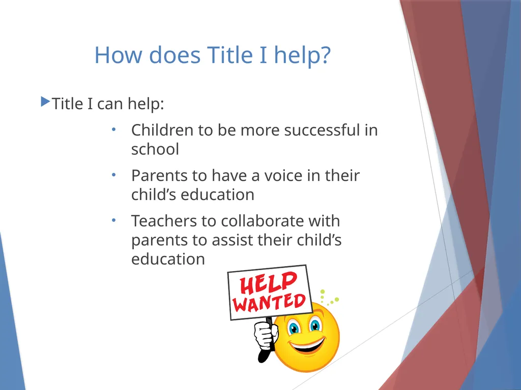 What you need to know About Title I Parent Meeting - slide 4 of 18