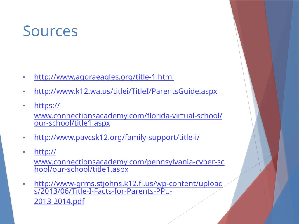 What you need to know About Title I Parent Meeting - slide 18 of 18
