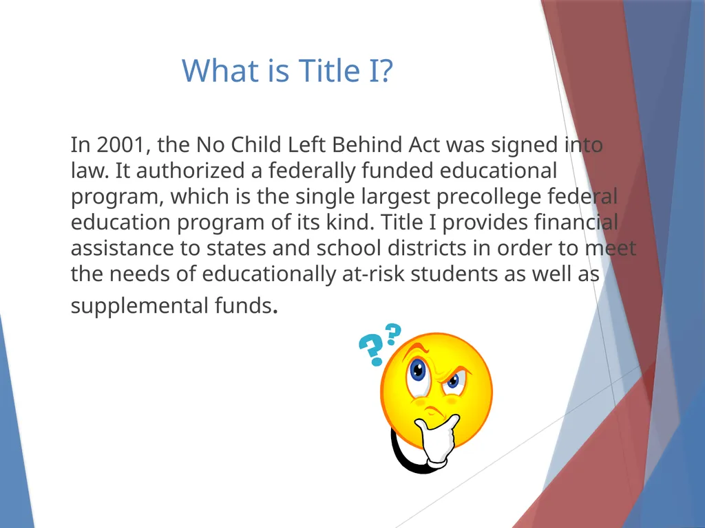 What you need to know About Title I Parent Meeting - slide 2 of 18