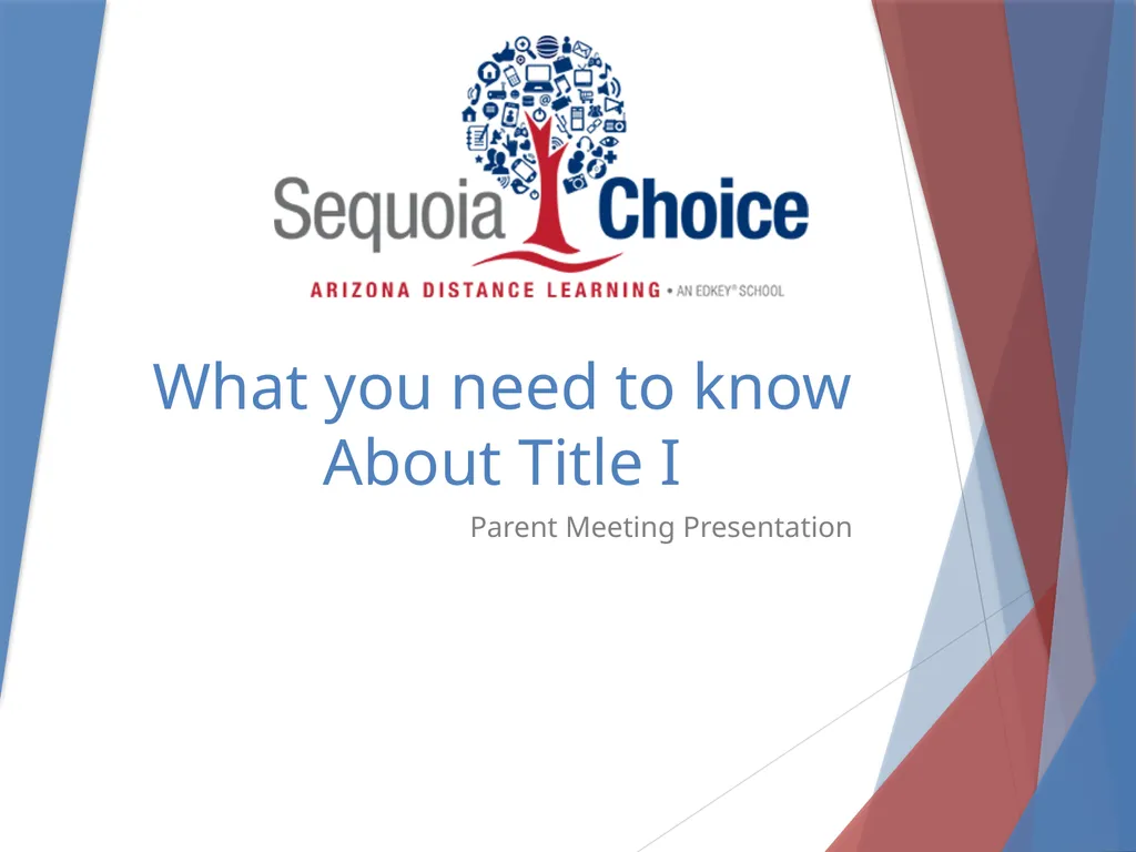 What you need to know About Title I Parent Meeting - slide 1 of 18