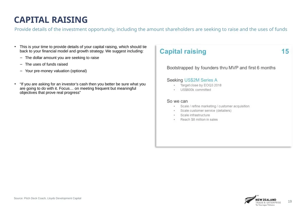 ‹#› Sources and notes Pitch Deck Guidance Guidance - slide 19 of 21