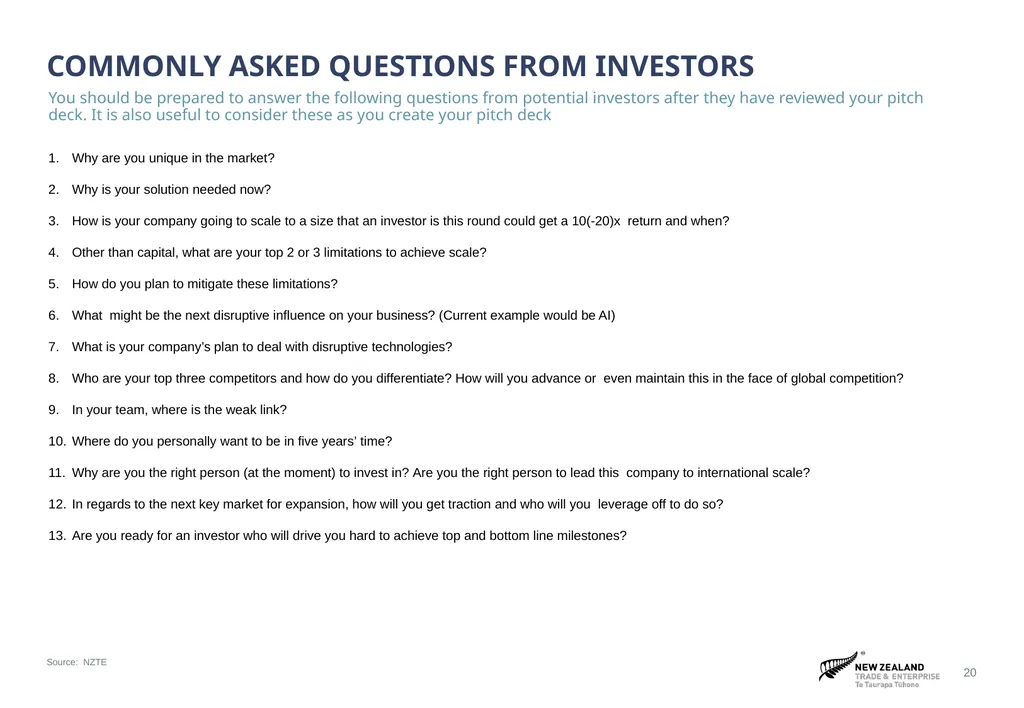 ‹#› Sources and notes Pitch Deck Guidance Guidance - slide 20 of 21