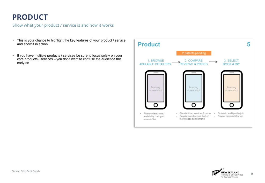 ‹#› Sources and notes Pitch Deck Guidance Guidance - slide 9 of 21