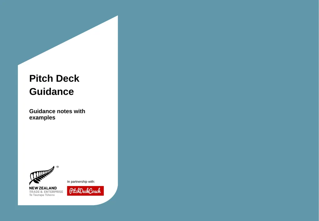 ‹#› Sources and notes Pitch Deck Guidance Guidance