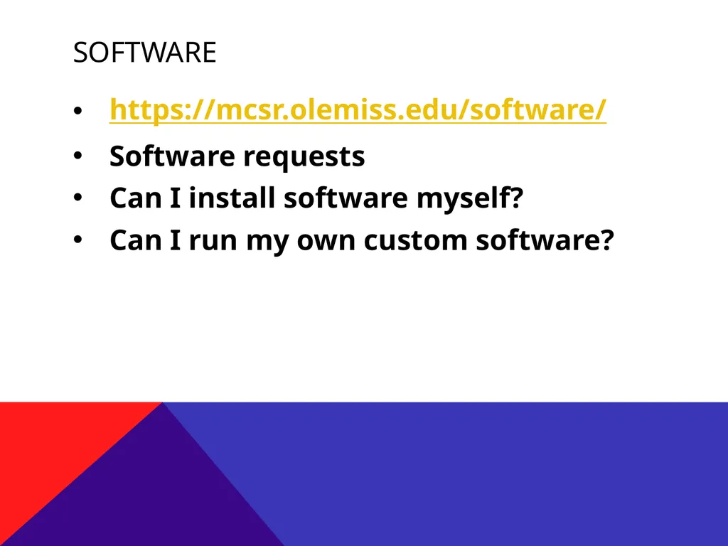 Using MCSR Supercomputers Mississippi Center for - slide 11 of 23