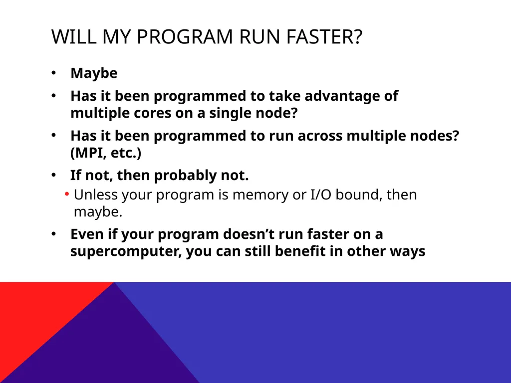 Using MCSR Supercomputers Mississippi Center for - slide 12 of 23