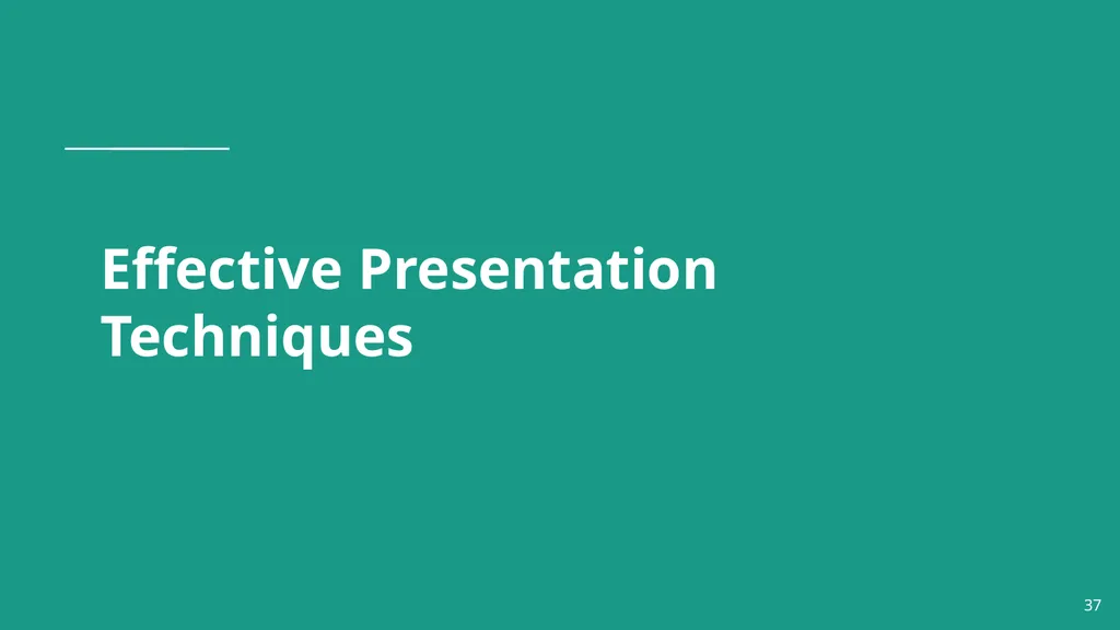 Effective Presentations Peter Masucci Adjunct - slide 37 of 52
