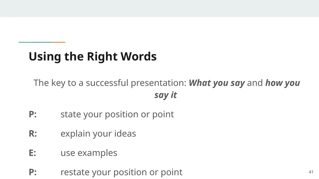 Effective Presentations Peter Masucci Adjunct - slide 41 of 52