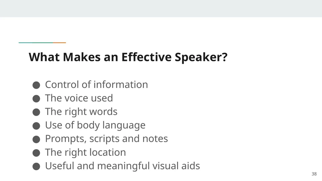 Effective Presentations Peter Masucci Adjunct - slide 38 of 52