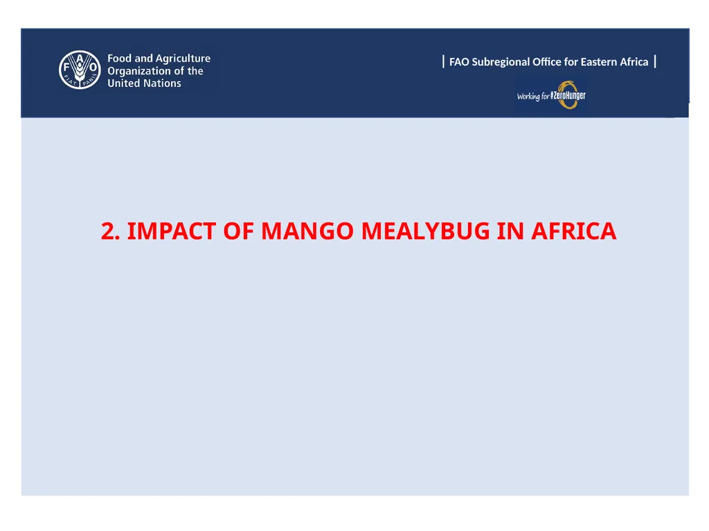 Sub Regional Office for Eastern Africa (SFE), Food - slide 8 of 22