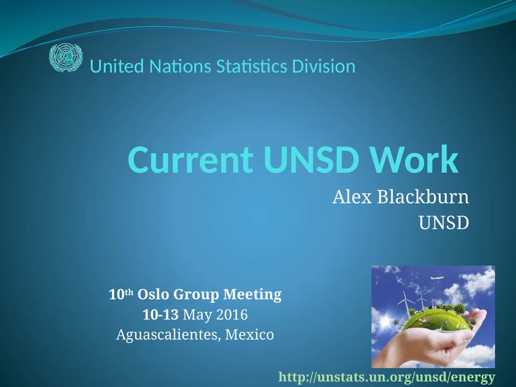 Current UNSD Work Alex Blackburn UNSD United