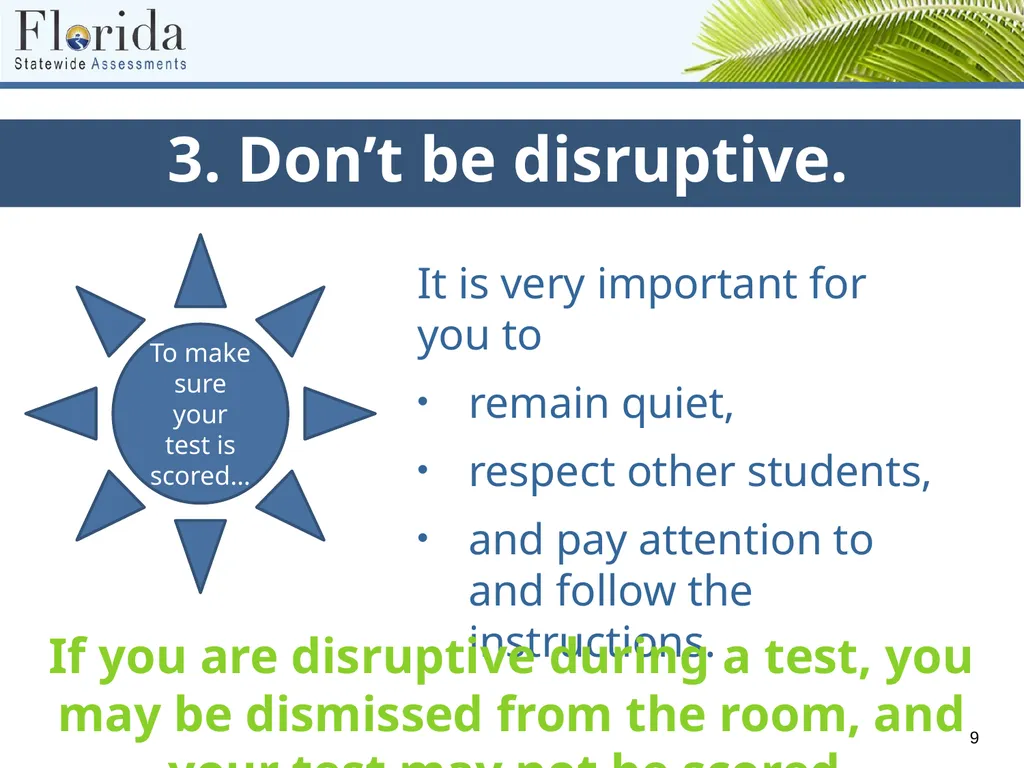 Testing Rules for Computer-Based FSA, NGSSS, and - slide 9 of 19