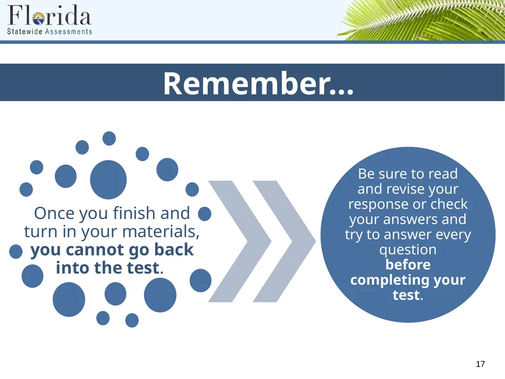 Testing Rules for Computer-Based FSA, NGSSS, and - slide 17 of 19