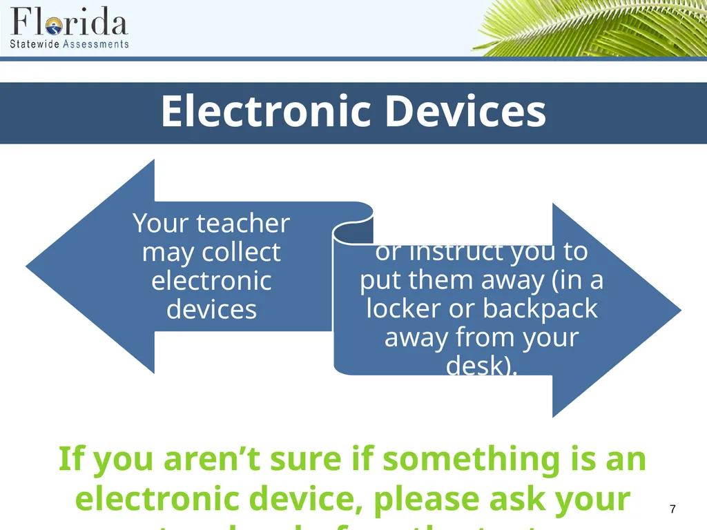 Testing Rules for Computer-Based FSA, NGSSS, and - slide 7 of 19