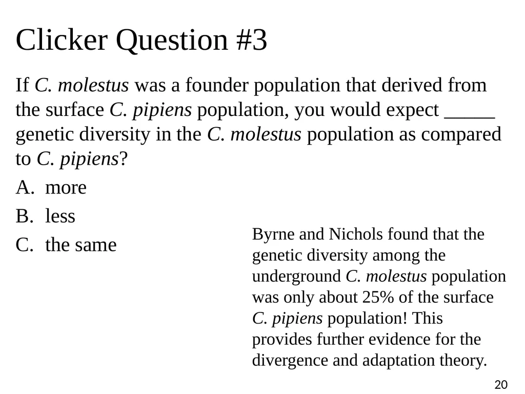 Blood Suckers! A Case Study on Evolution and - slide 20 of 33
