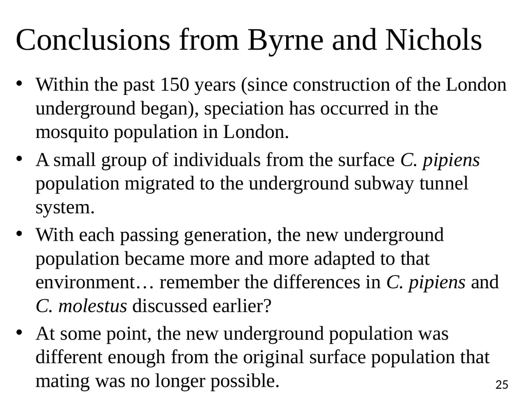 Blood Suckers! A Case Study on Evolution and - slide 25 of 33