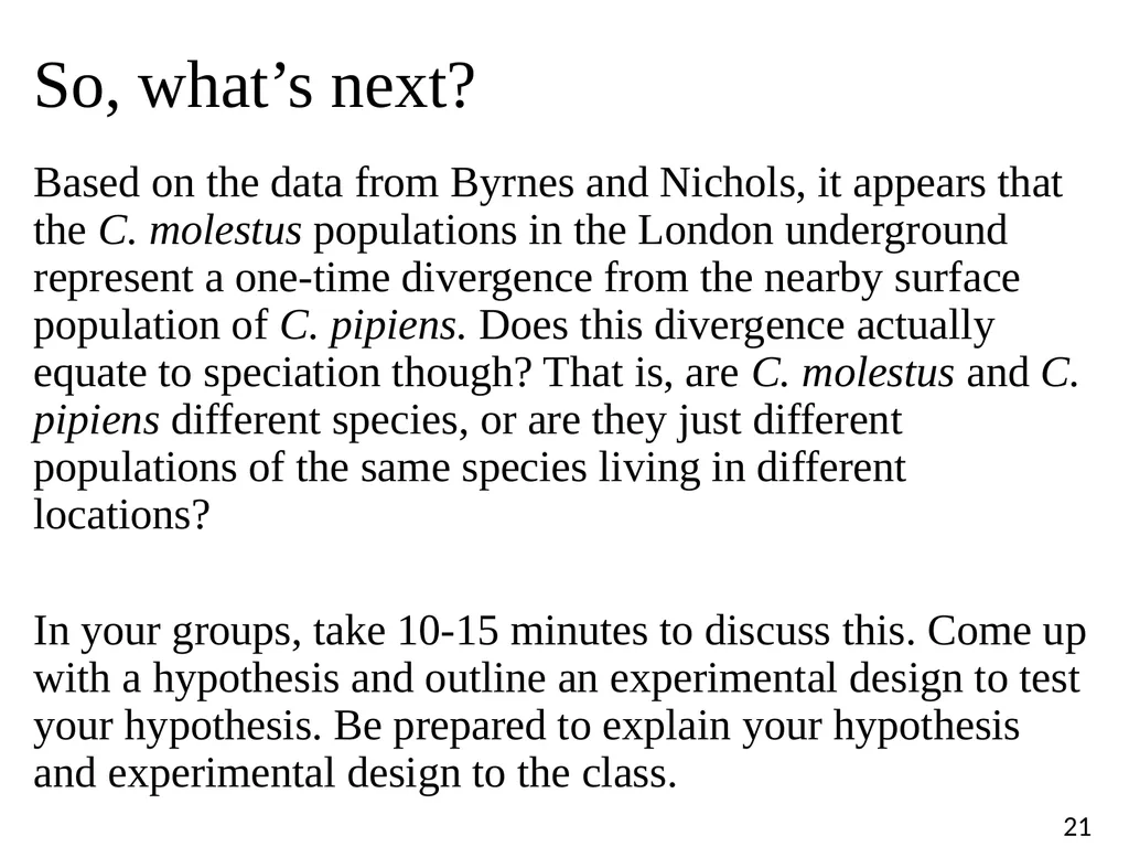 Blood Suckers! A Case Study on Evolution and - slide 21 of 33