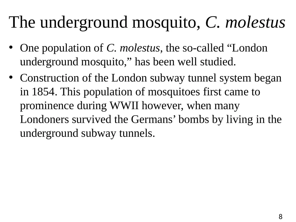 Blood Suckers! A Case Study on Evolution and - slide 8 of 33