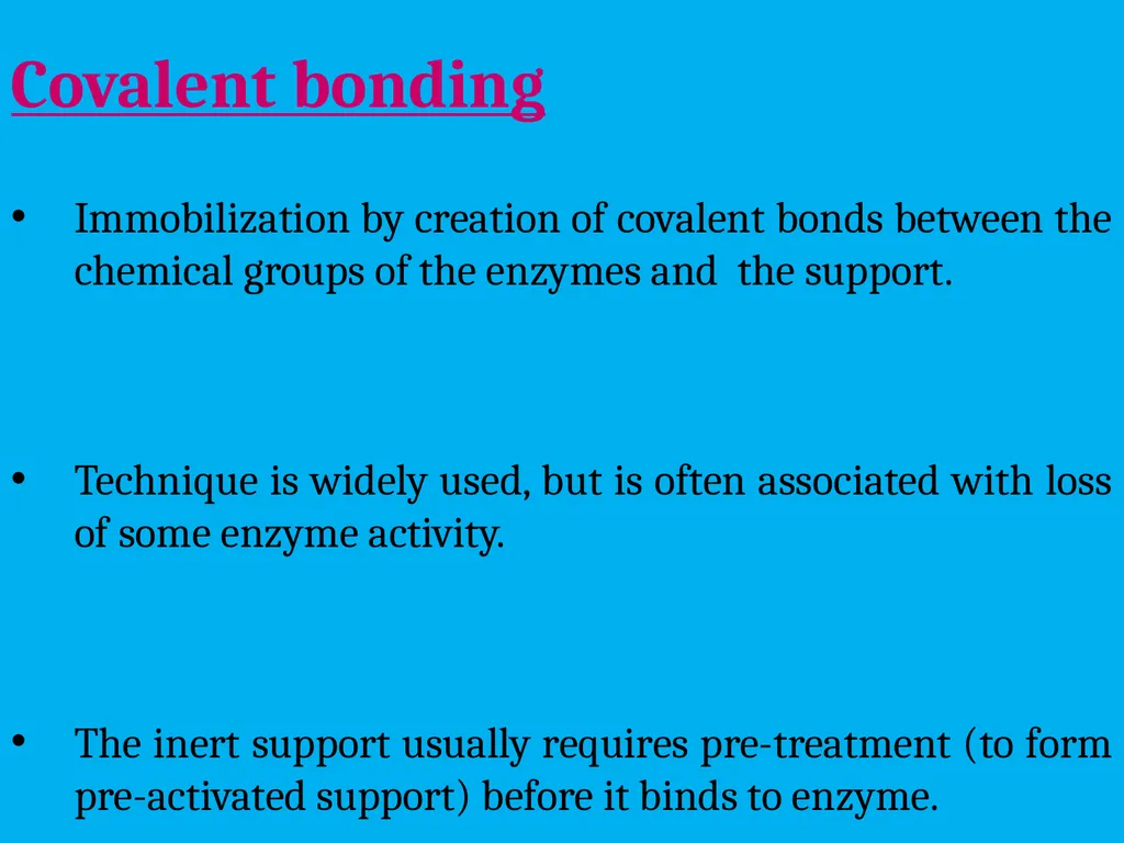 Enzyme Immobilization : A technique for Industrial - slide 11 of 34