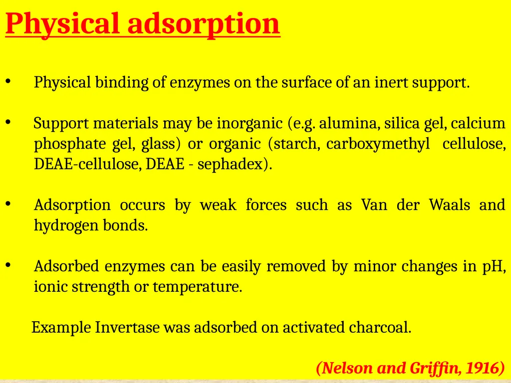 Enzyme Immobilization : A technique for Industrial - slide 10 of 34