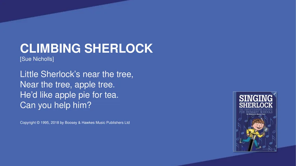 SINGING SHERLOCK 1 LYRICS SHERLOCK’S VOICEBOX [Val - slide 85 of 183