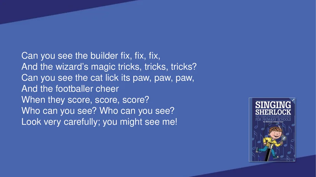 SINGING SHERLOCK 1 LYRICS SHERLOCK’S VOICEBOX [Val - slide 119 of 183