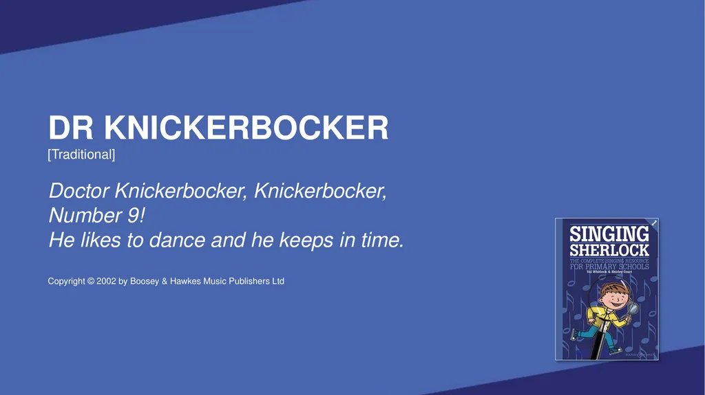 SINGING SHERLOCK 1 LYRICS SHERLOCK’S VOICEBOX [Val - slide 9 of 183