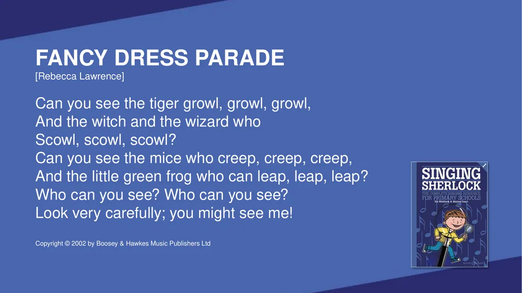 SINGING SHERLOCK 1 LYRICS SHERLOCK’S VOICEBOX [Val - slide 116 of 183