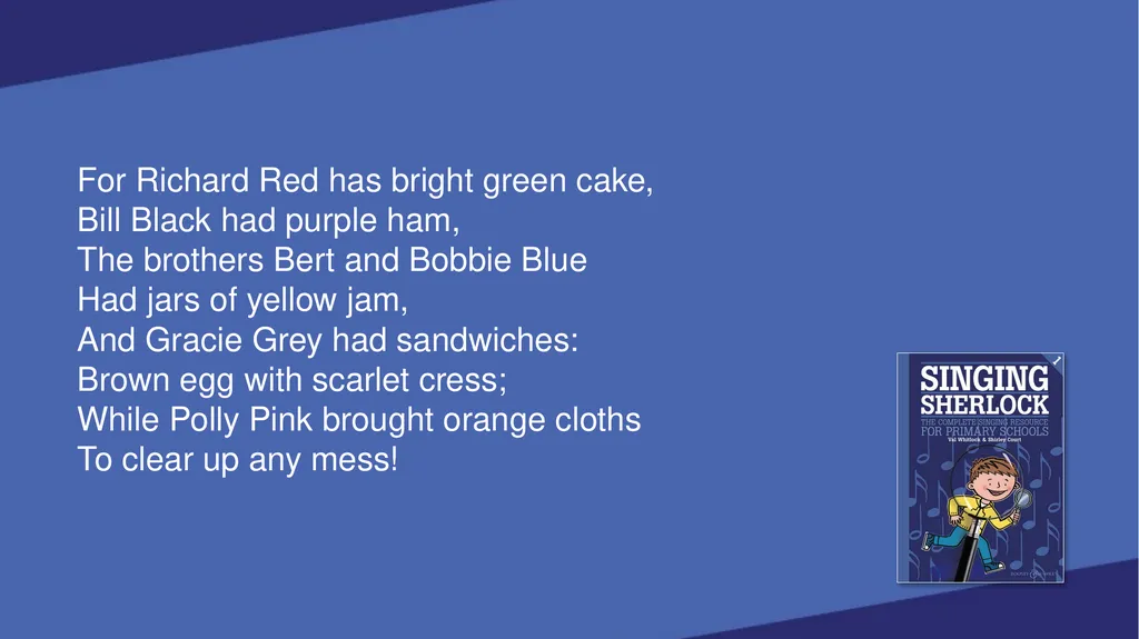 SINGING SHERLOCK 1 LYRICS SHERLOCK’S VOICEBOX [Val - slide 108 of 183