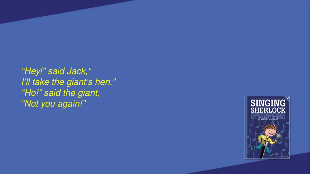 SINGING SHERLOCK 1 LYRICS SHERLOCK’S VOICEBOX [Val - slide 145 of 183