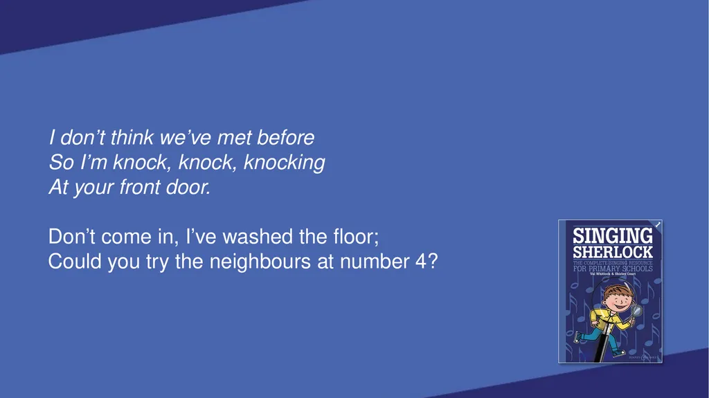 SINGING SHERLOCK 1 LYRICS SHERLOCK’S VOICEBOX [Val - slide 57 of 183