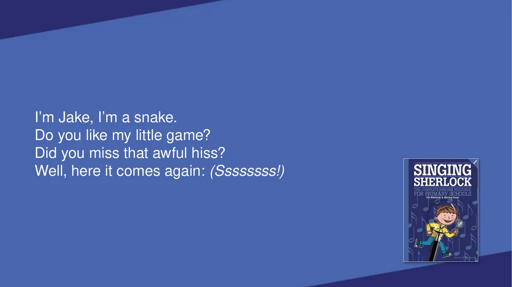 SINGING SHERLOCK 1 LYRICS SHERLOCK’S VOICEBOX [Val - slide 71 of 183