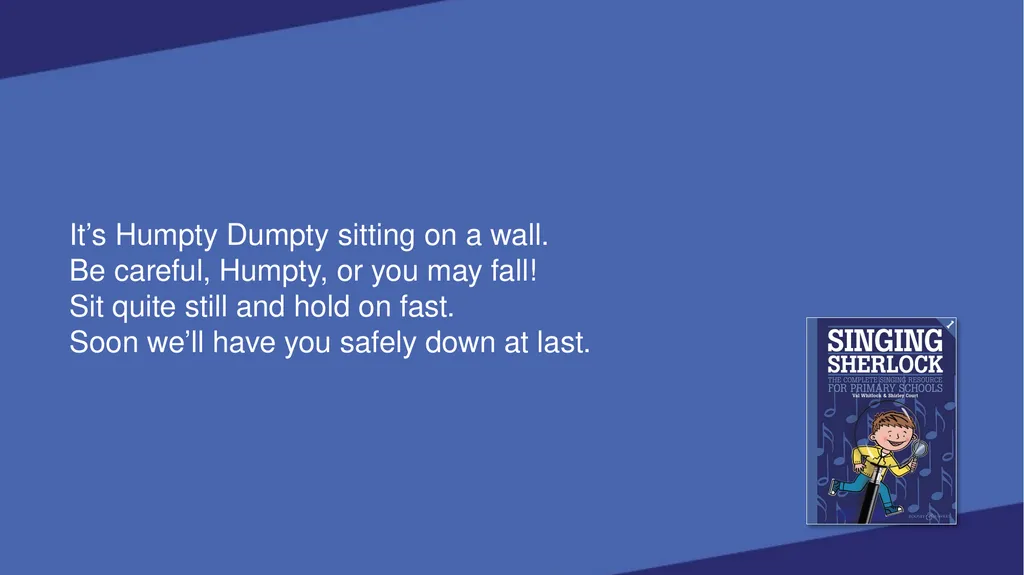 SINGING SHERLOCK 1 LYRICS SHERLOCK’S VOICEBOX [Val - slide 160 of 183