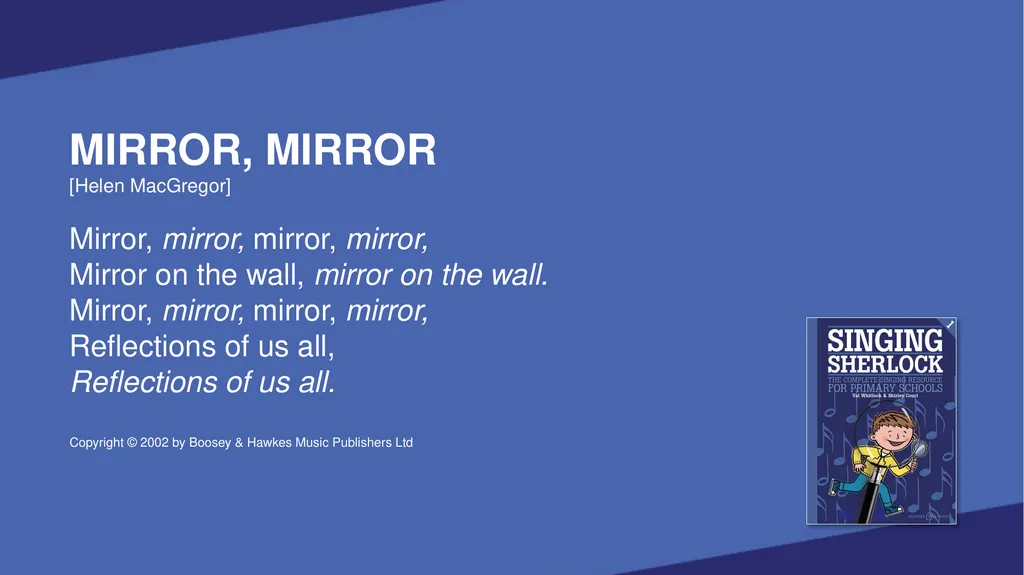 SINGING SHERLOCK 1 LYRICS SHERLOCK’S VOICEBOX [Val - slide 78 of 183