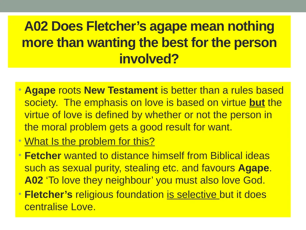 Flexible and Practical based on Agape 1. Love is - slide 25 of 36